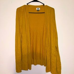Mustard yellow cardigan